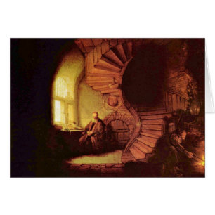 Philosopher In Meditation. By Rembrandt Van Rijn