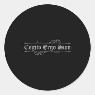 Philosopher Philosophy Student Latin Philosophy Co Classic Round Sticker