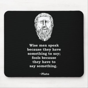 Philosopher Plato Quote - Philosophy Student Nerd Mouse Pad
