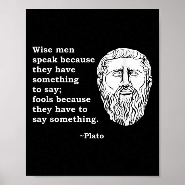 Philosopher Plato Quote - Philosophy Student Nerd  Poster (Front)