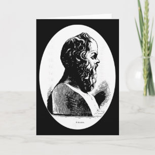 Philosopher Socrates Philosophy Teacher Gift Greek Card