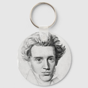 Philosopher Soren Kierkegaard Key Ring