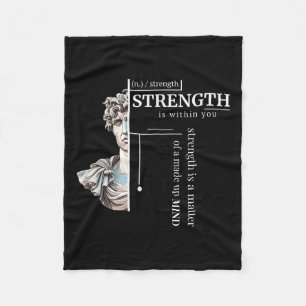 Philosopher Stoic Discipline Positive Mindset Stre Fleece Blanket