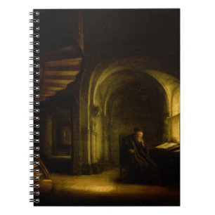 Philosopher with an Open Book, 1625-7 (oil on pane Notebook