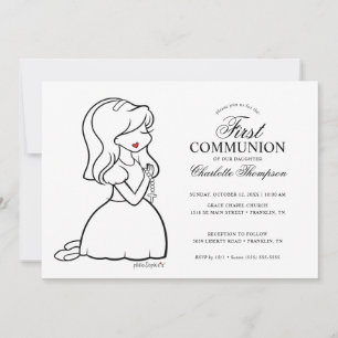 Philosophies First Communion - Girl Invitation