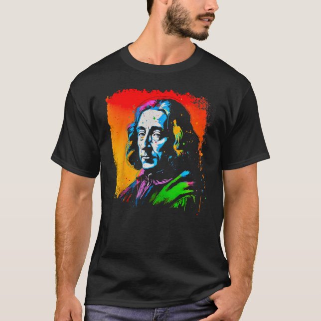 Philosophy Brand Baruch Spinoza Philosopher T-Shirt (Front)