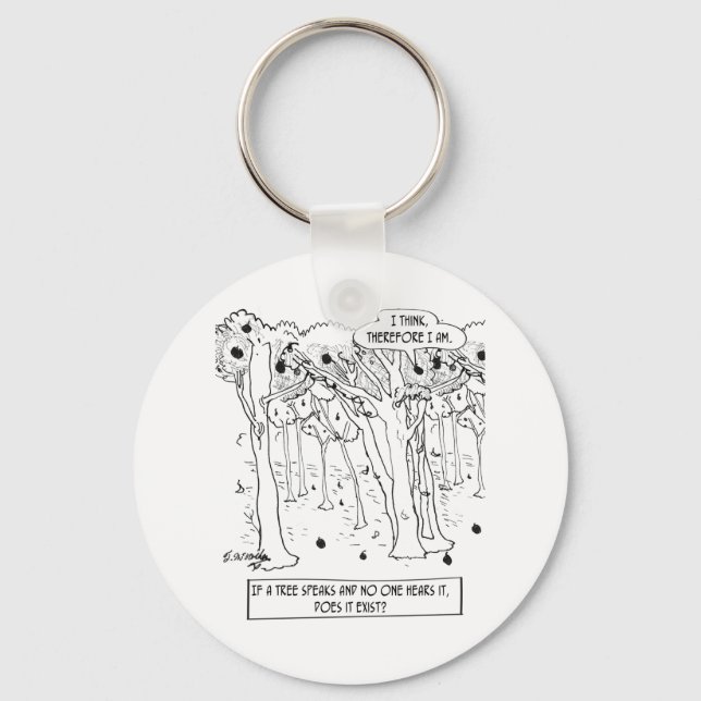 Philosophy Cartoon 9483 Key Ring (Front)