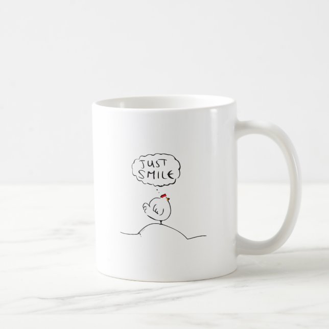 Philosophy Chicken - just smile Coffee Mug (Right)