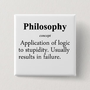 Philosophy Definition 15 Cm Square Badge