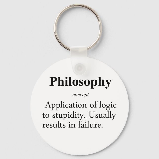 Philosophy Definition Key Ring (Front)