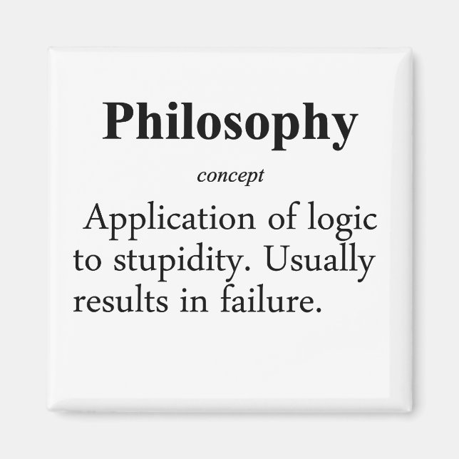 Philosophy Definition Magnet (Front)