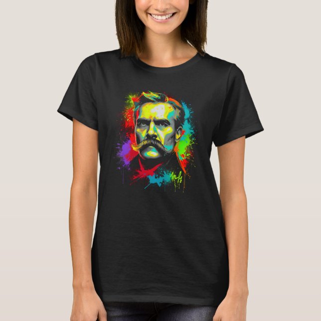 Philosophy Friedrich Nietzsche Philosopher T-Shirt (Front)