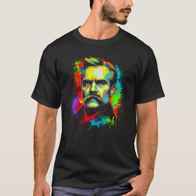 Philosophy Friedrich Nietzsche Philosopher T-Shirt (Front)
