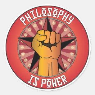 Philosophy Is Power Classic Round Sticker