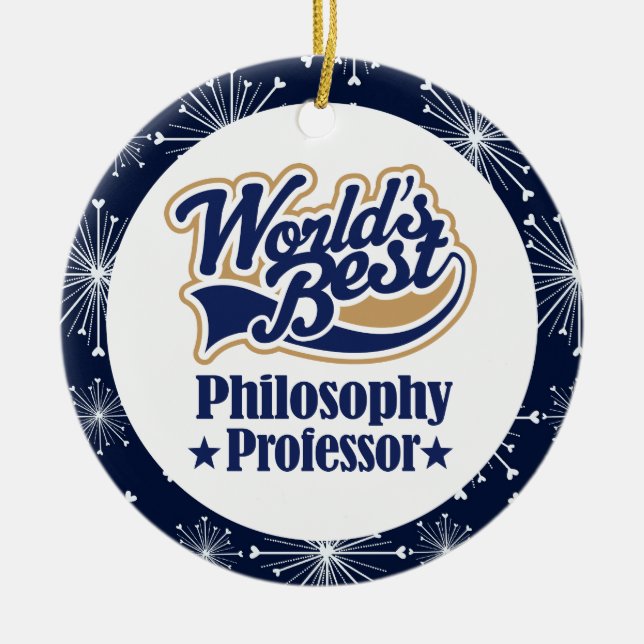 Philosophy Professor Gift Ornament (Front)