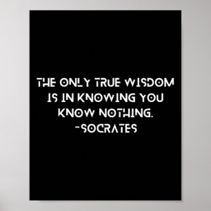 Philosophy Quote Embrace Humility_ The Wisdom Of S Poster