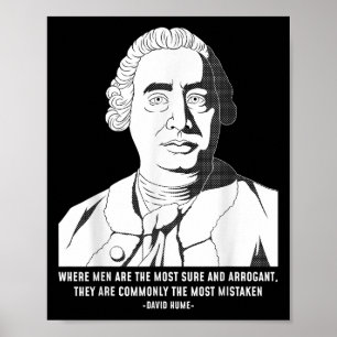 Philosophy Quote Sceptic David Hume  Poster