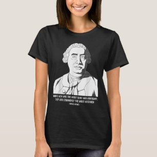Philosophy Quote Sceptic David Hume  T-Shirt