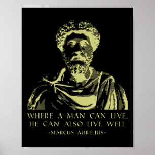 Philosophy Quote Stoic Sayings Marcus Aurelius  Poster