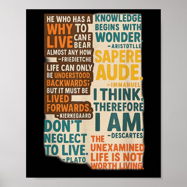 Philosophy Quotes Poster - Timeless Wisdom From Gr (Front)