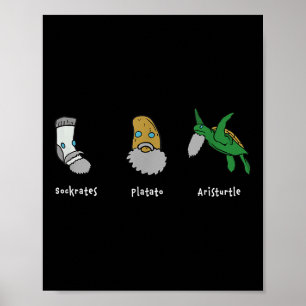 Philosophy Socrates Plato Aristotle Design For Phi Poster