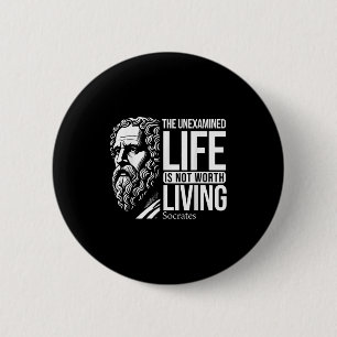 Philosophy Socrates Quote For Wise Philosphers 6 Cm Round Badge