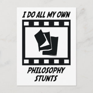Philosophy Stunts Postcard