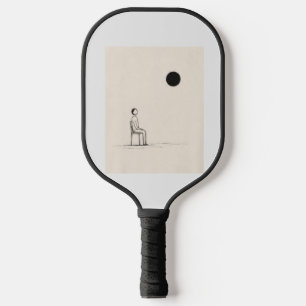 Philosophy T-Shirt   Minimalist Existential Art Pickleball Paddle
