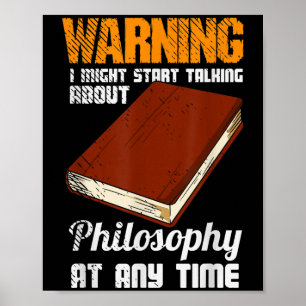 Philosophy Thinker Freethinker Philosopher Philoso Poster