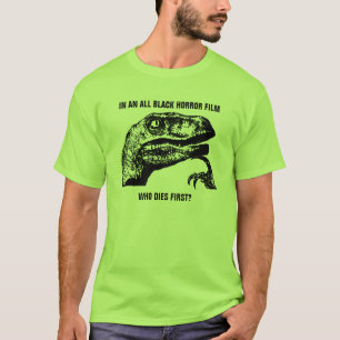 Philosoraptor Horror Film T-Shirt