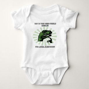 Philosoraptor Lethal Injections Baby Bodysuit