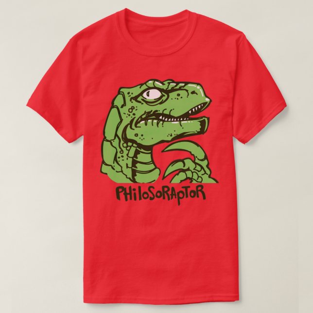 Philosoraptor Meme T-Shirt (Design Front)