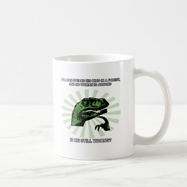 Philosoraptor Men and Women Coffee Mug (Right)