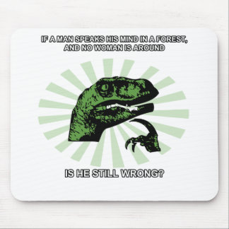 Philosoraptor Men and Women Mouse Pad