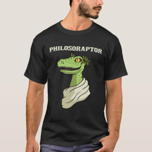 Philosoraptor Philosopher Raptor Dinosaur Velocira T-Shirt