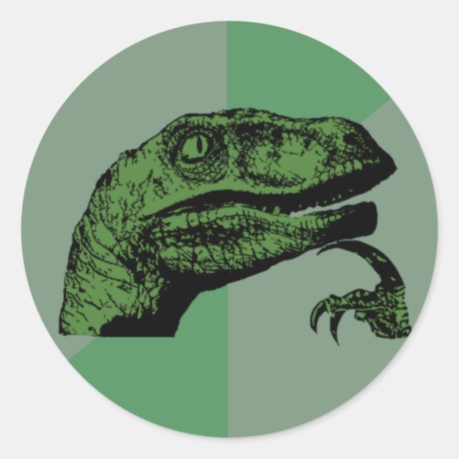 Philosoraptor Stickers (Front)