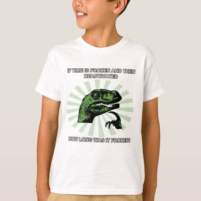 Philosoraptor Time T-Shirt (Front)