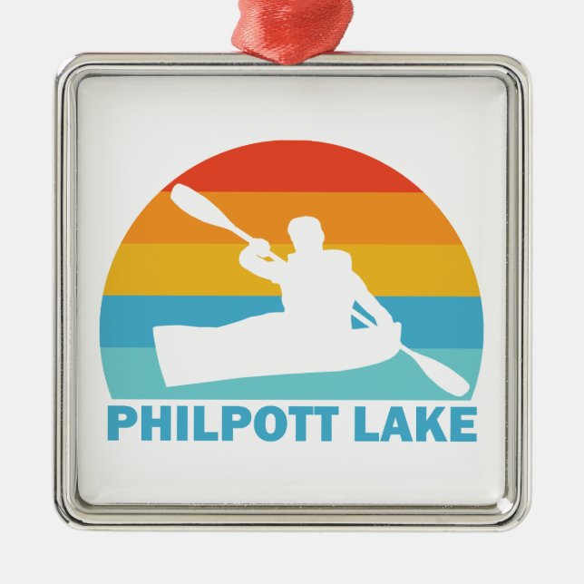 Philpott Lake Virginia Kayak Metal Ornament (Front)