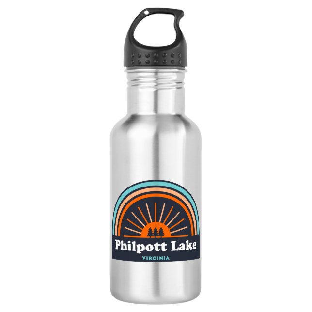 Philpott Lake Virginia Rainbow 532 Ml Water Bottle (Front)