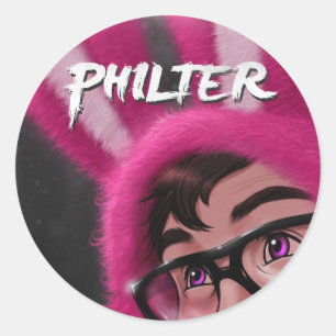 "Philter" 6 large stickers