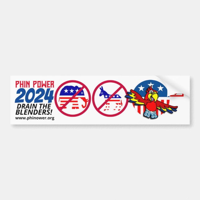 PHin Power 2024 Party Bumper Sticker (Front)