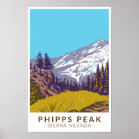 Phipps Peak Sierra Nevada California Vintage
