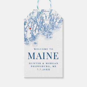 Phippsburg Maine Destination Wedding Elegant Favou Gift Tags