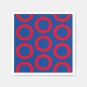 Phish doughnut cocktail napkins