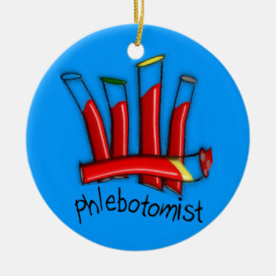 Phlebotomist Artsy  Christmas Ornament