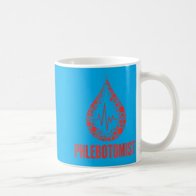 Phlebotomist Blood Lab Worker Draw Tech Coffee Mug (Right)