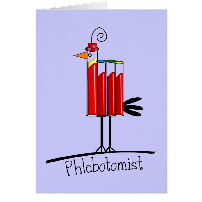 Phlebotomist "Blood Tube Bird" Gifts (Front)