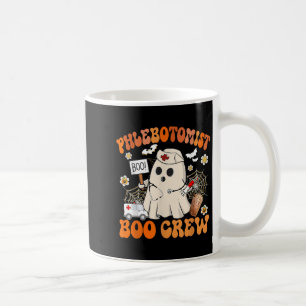 Phlebotomist Boo Crew Funny Ghost Halloween Costum Coffee Mug