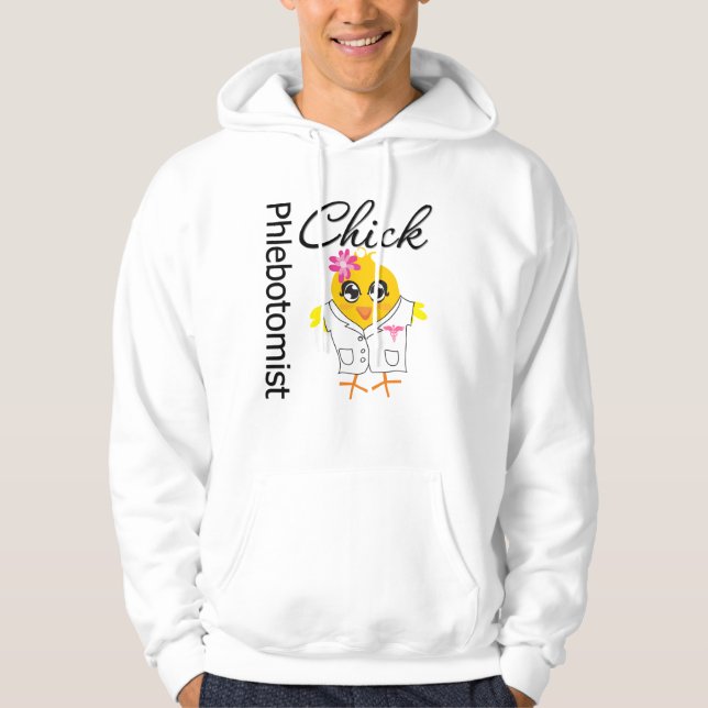 Phlebotomist Chick Hoodie (Front)