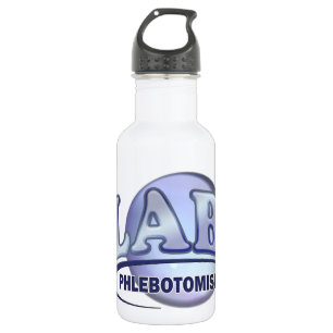 PHLEBOTOMIST Fun Blue LOGO 532 Ml Water Bottle